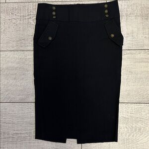 Charlotte Russe Black Skirt with Zipper Detail
